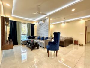 showcase of the living area for customers to get a feel of the design and theme of the Gatsby